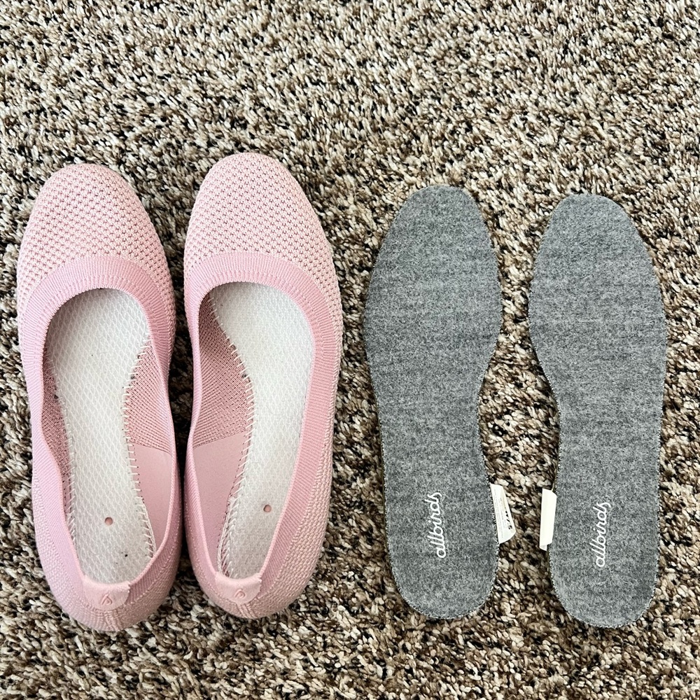 Allbirds Women's Pink Tree Breezer Flats 7.5 - Picture 3 of 6